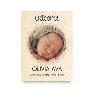 Welcome (Girl) Newborn Print