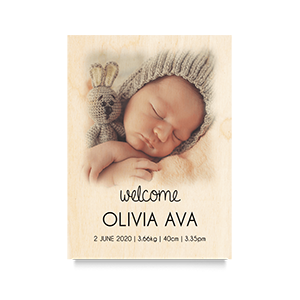 Welcome (Fade) Newborn Print
