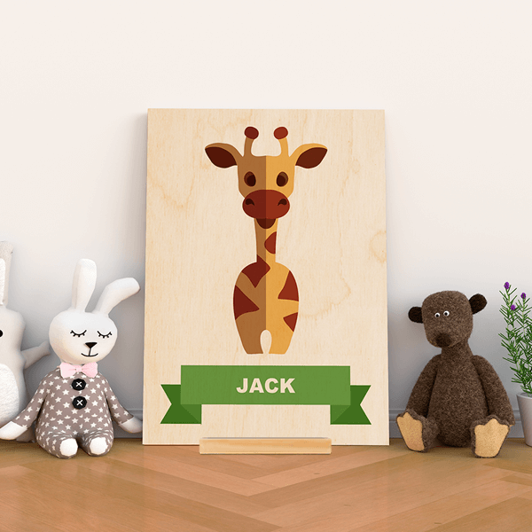 Wood Stand Animal Prints