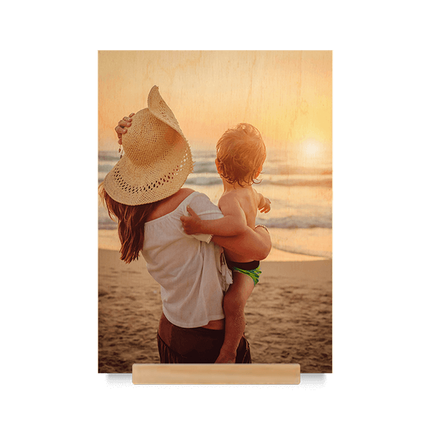 Wood Stand Print Portrait 21x15cm (4mm Plywood)