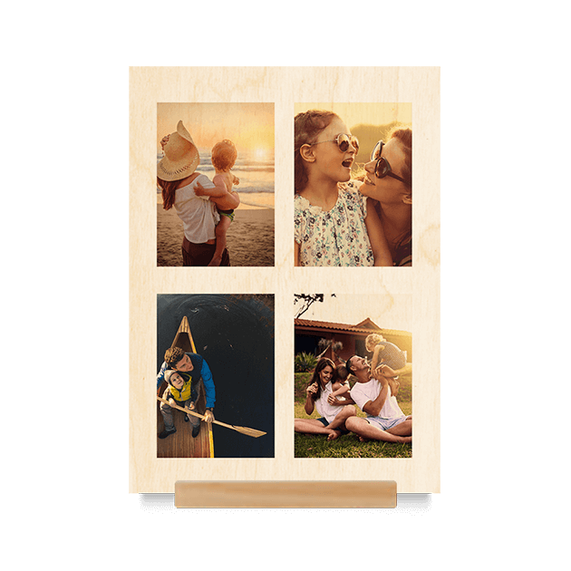 Wood Stand Print Portrait 21x15cm (4mm Plywood)