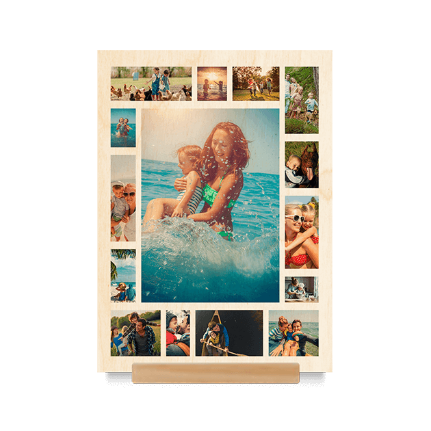 Wood Stand Print Portrait 21x15cm (4mm Plywood)