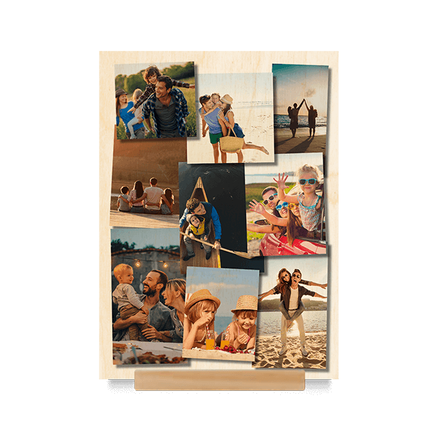 Wood Stand Print Portrait 21x15cm (4mm Plywood)