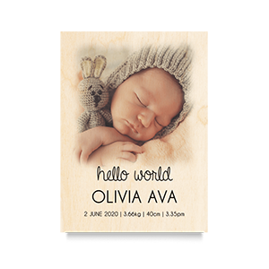 Hello World Newborn Print