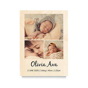 3 Images Newborn Print