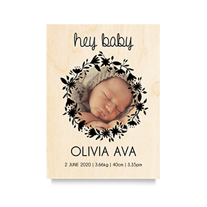 Hey Baby Newborn Print