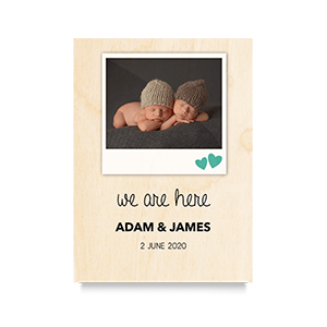 We are here Newborn Print