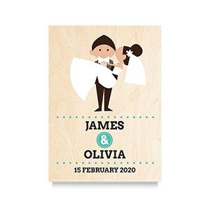 Carry Bride (Names) Wedding Print