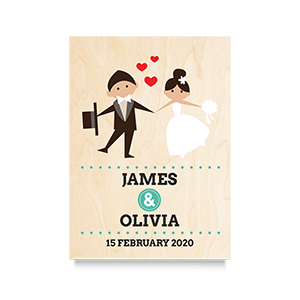 Holding Hands (Names) Wedding Print