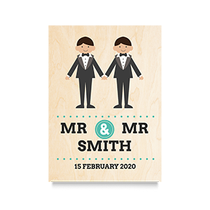 Holding Hands (Mr & Mr) Wedding Print