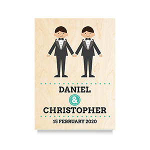 Holding Hands (Names) Wedding Print