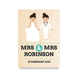 Happy (Mrs & Mrs) Wedding Print