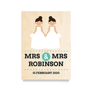 Happy (Mrs & Mrs) Wedding Print 2