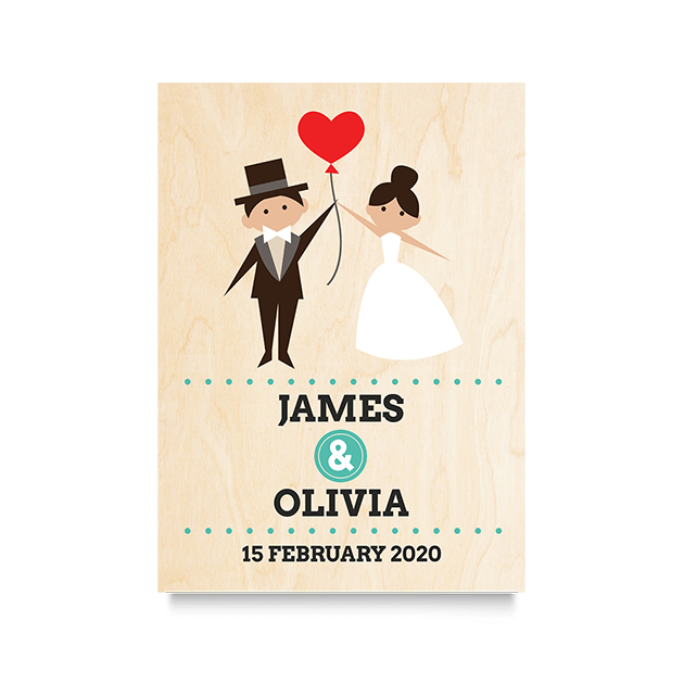 Wood Wall Print Portrait 42x30cm (12mm Plywood)