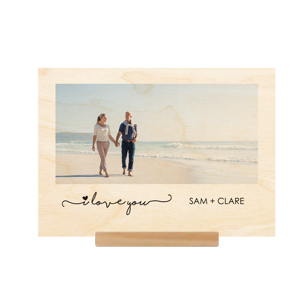 Wood Stand Print Landscape 15x21cm (4mm Plywood)